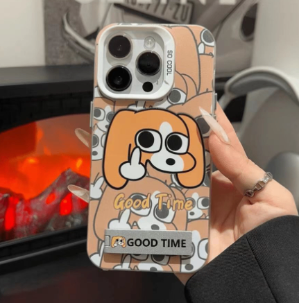 Cute Cartoon Dog Phone Case for iPhone 13–16 Series