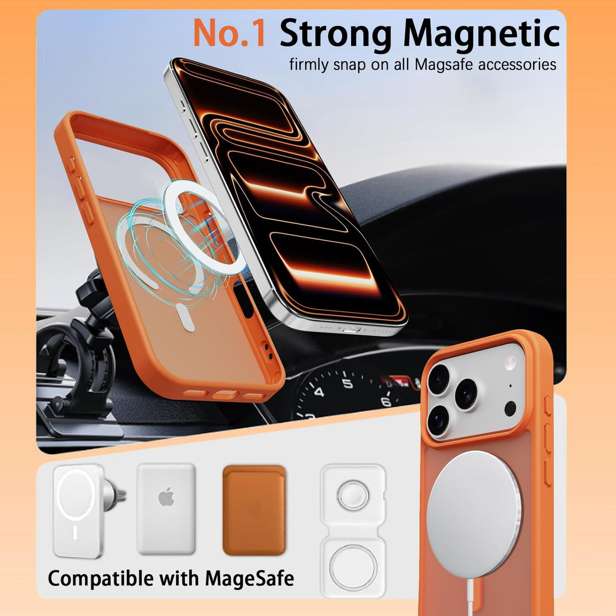 Magnetic MagSafe Case for iPhone 17 Pro / 18 Pro