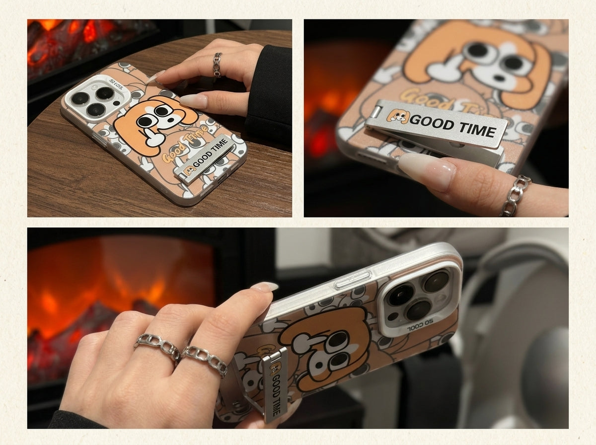 Cute Cartoon Dog Phone Case for iPhone 13–16 Series
